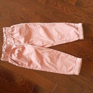H&M Girls Pink Corduroy Pants Sz 4